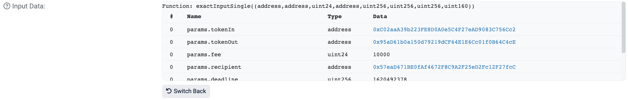 Decode Input Data